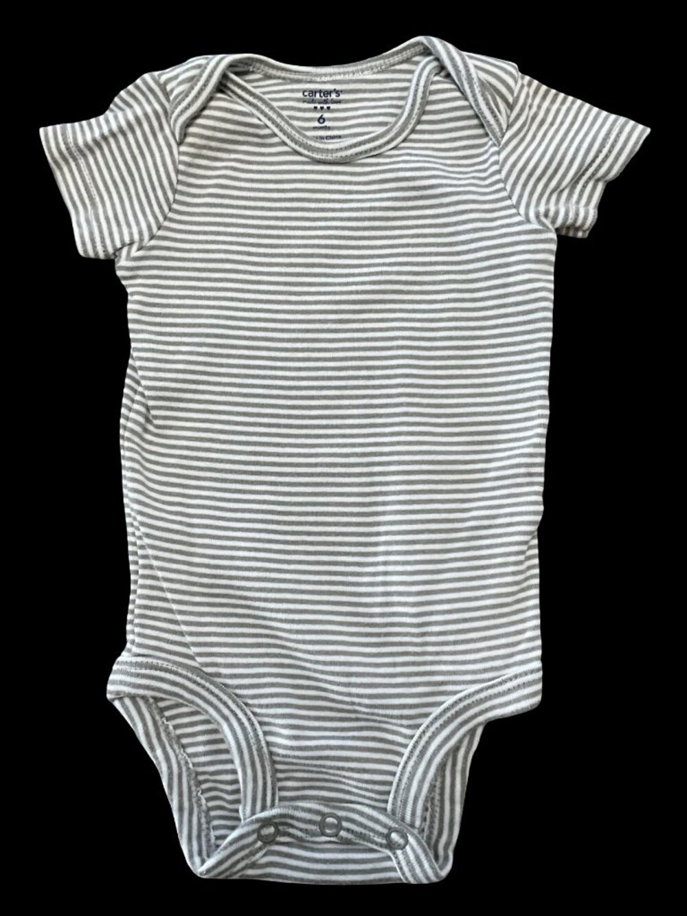 🌻10/$25 - Grey/White Striped Onesie